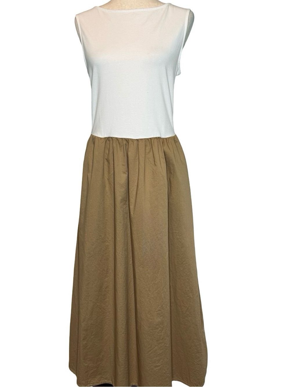 GAP Khaki Maxi Skirt with Gathered Waist